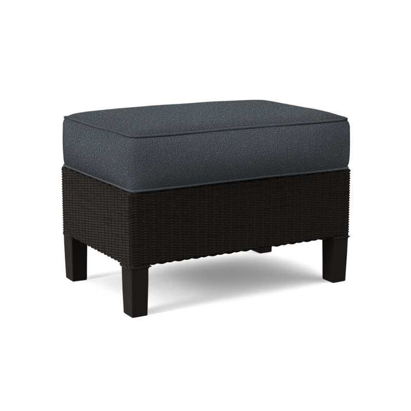 Gibraltar Ottoman, Beige Performance Fabric; 0851-73, Antique Black