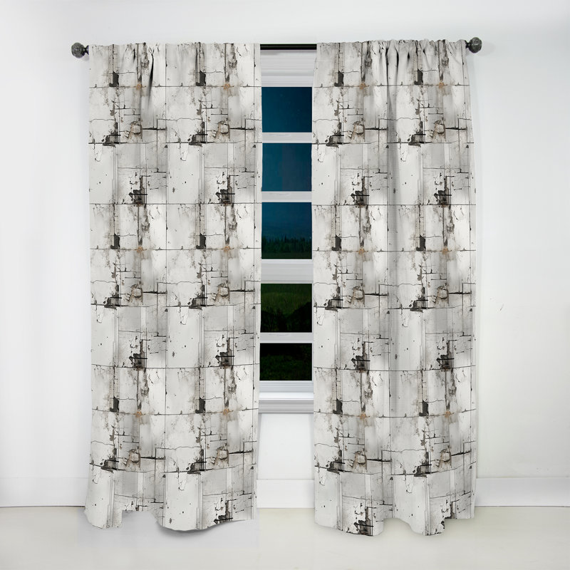 Industrial Balance - Modern Velvet Curtain - Room Darkening - 1 Panel, 52" W x 90" L