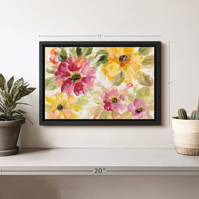Abstrait «Floral Radiance Canvas Print», H 9 po x l 13 po