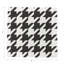Serviettes de cocktail en satin de coton pied-de-poule-122609781