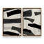 12" X 8" Sable Layers, Set of 2 Print on Canvas in a Polished Chrome Frame-1468150187-1468150179