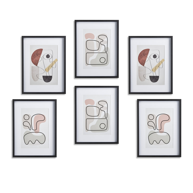 Haak Picture Frame with Mat, Black