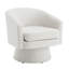 Fauteuil demi-tonneau pivotant à 360 degrés avec coussin amovible-57969691