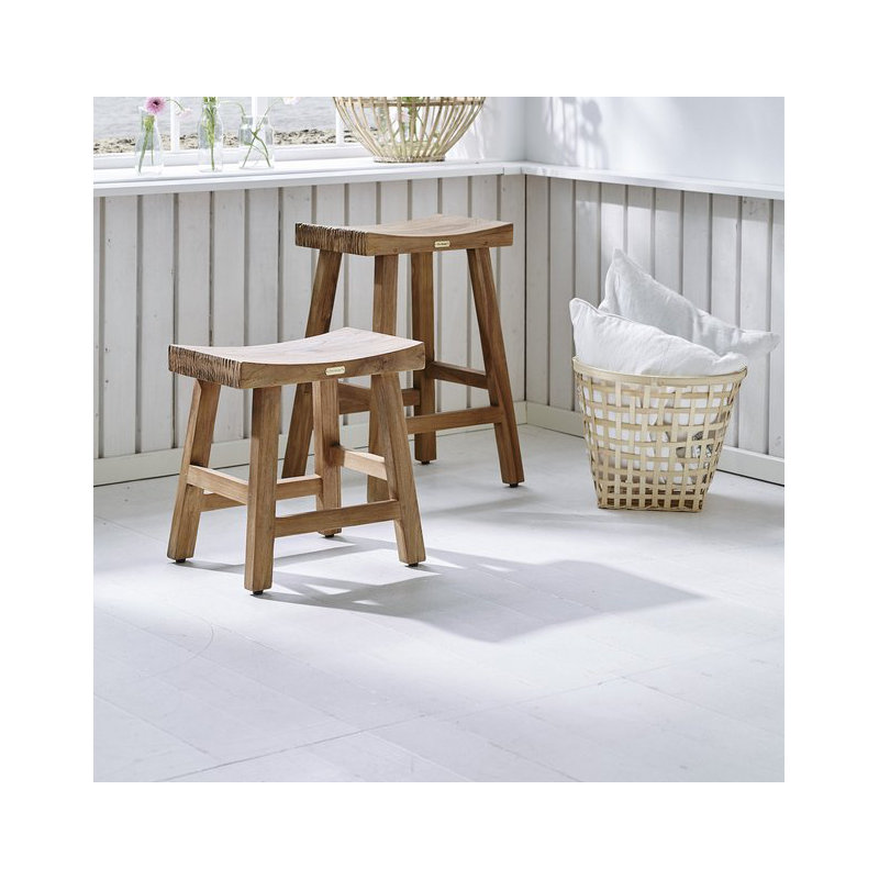 Jolet Charles Teak Counter Stool - Natural