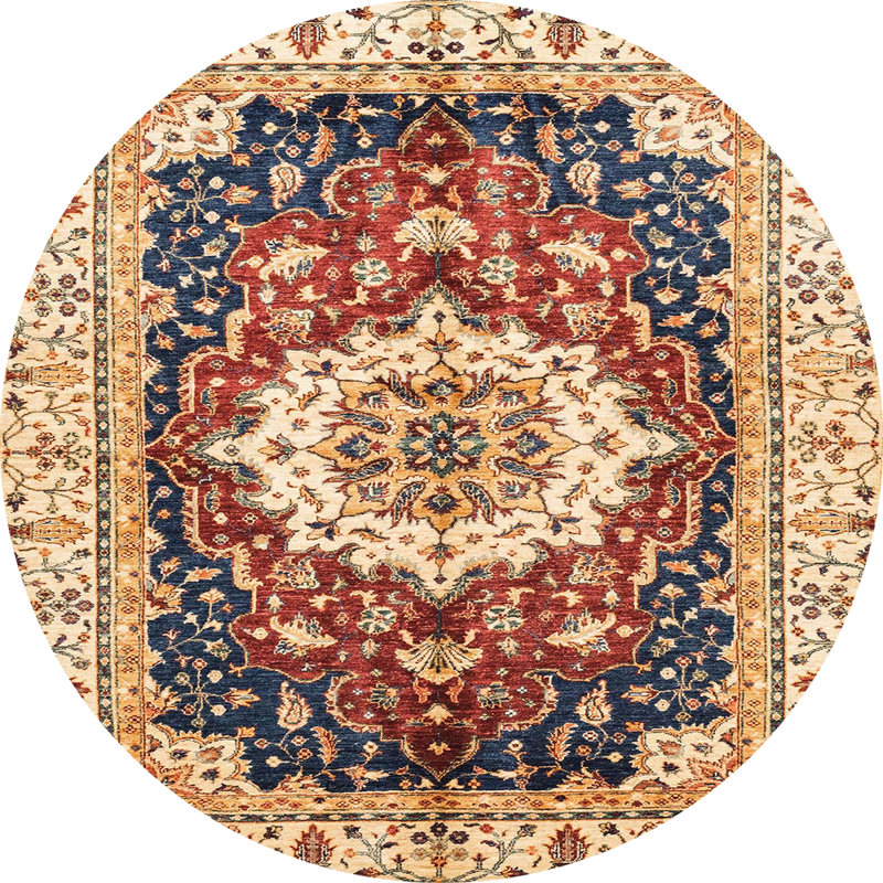 Chrisy Oriental Indoor Rug, Round 3'