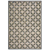 Flatweave Wool Floral Area Rug
