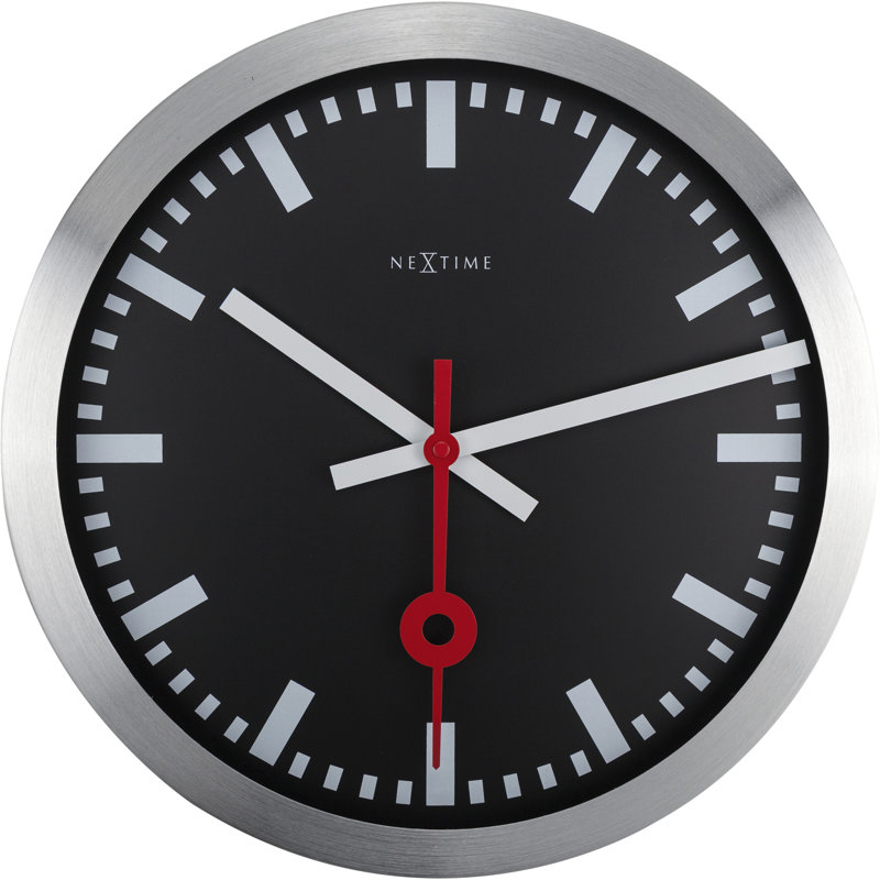 Metal Wall Clock, 35cm H x 35cm W x 4.5cm D