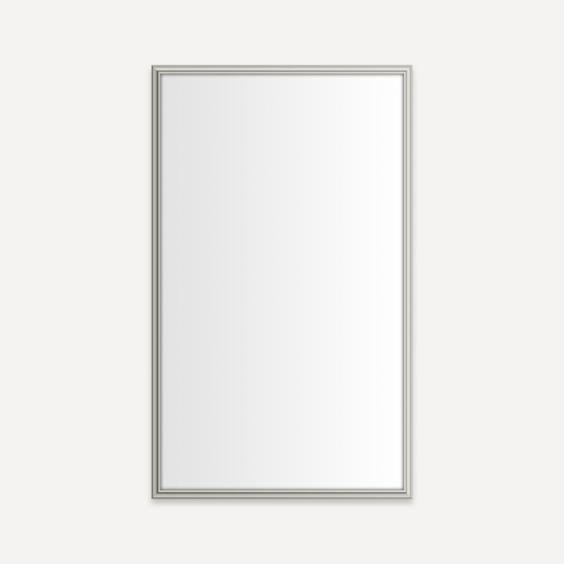 Main Line Cabinet, Polished Nickel, 39.44" H x 23.38" W x 4" D, Rosemont