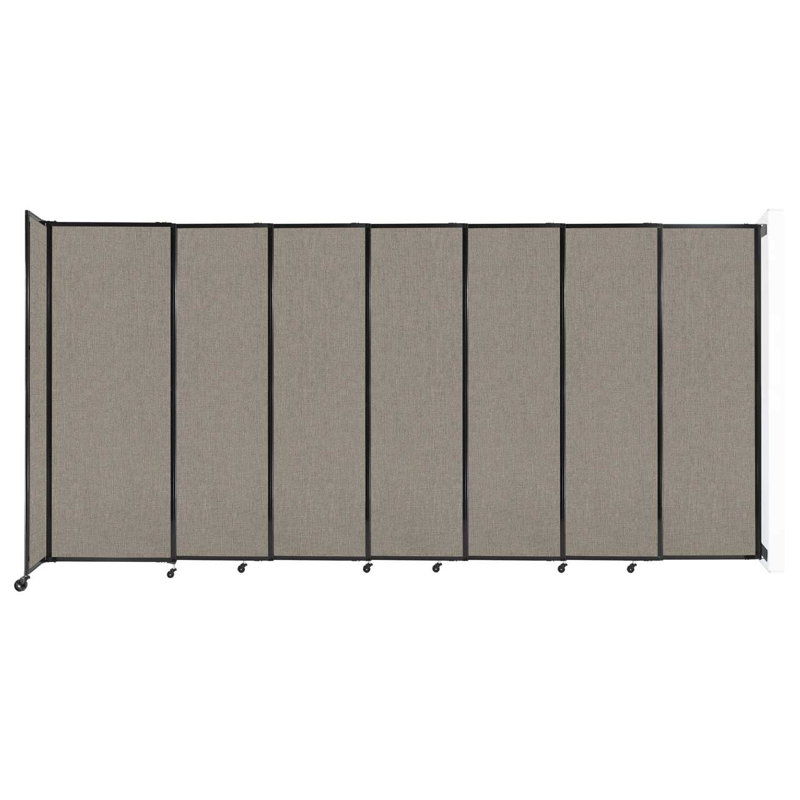 Cloison coulissante 5 pi, H 82 po x l 186 po x P 33 po, Beige chaud