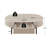 Oval Fluted Coffee Table with Drawer