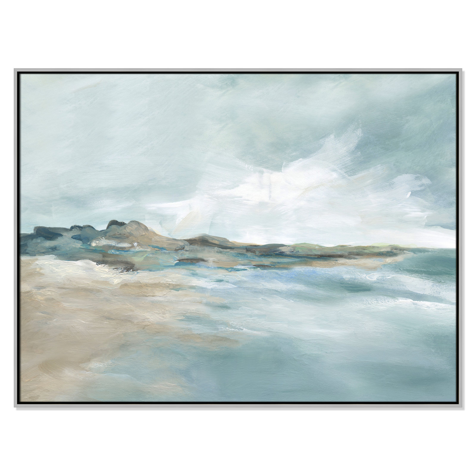 Coralie "Sandpoint" Print by Carol Robinson, 37.5" H x 49.5" W, Silver