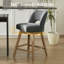 Ensemble de 6 tabourets de bar pivotants 27,1 po, assise rembourrée en polyester sur structure en bois massif-1920880860-1920880859-1926002408