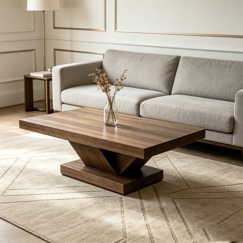 Table basse 47 "Modern, Noyer