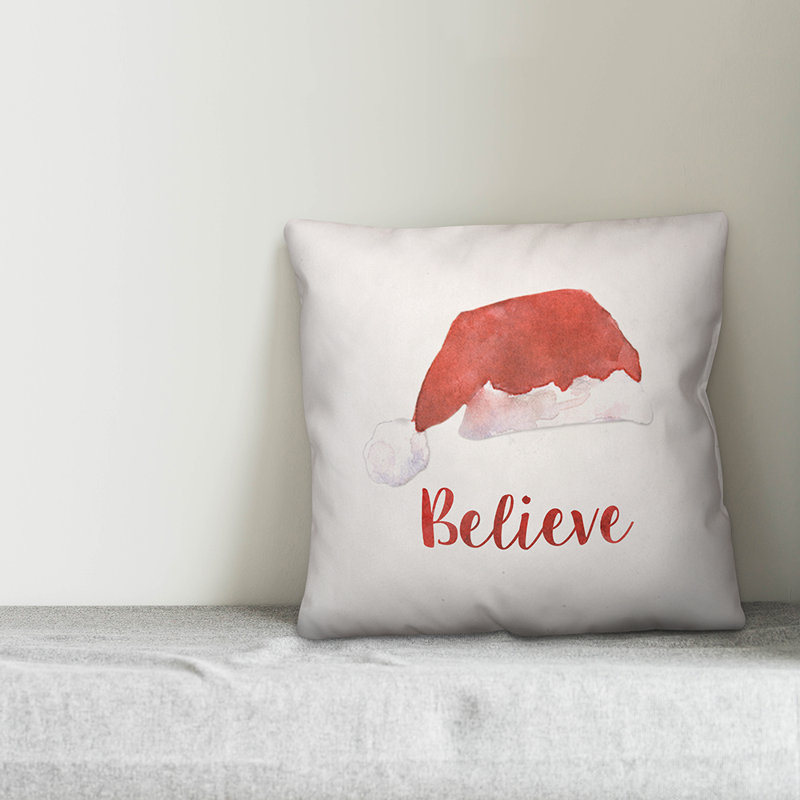 Believe Throw Pillow, Pillow Cover