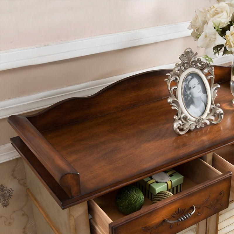 Solid + Manufactured Wood Shoe Storage, Gold