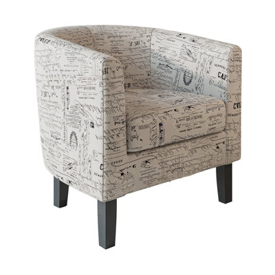 Fauteuil demi-tonneau de 26,77 po Munson