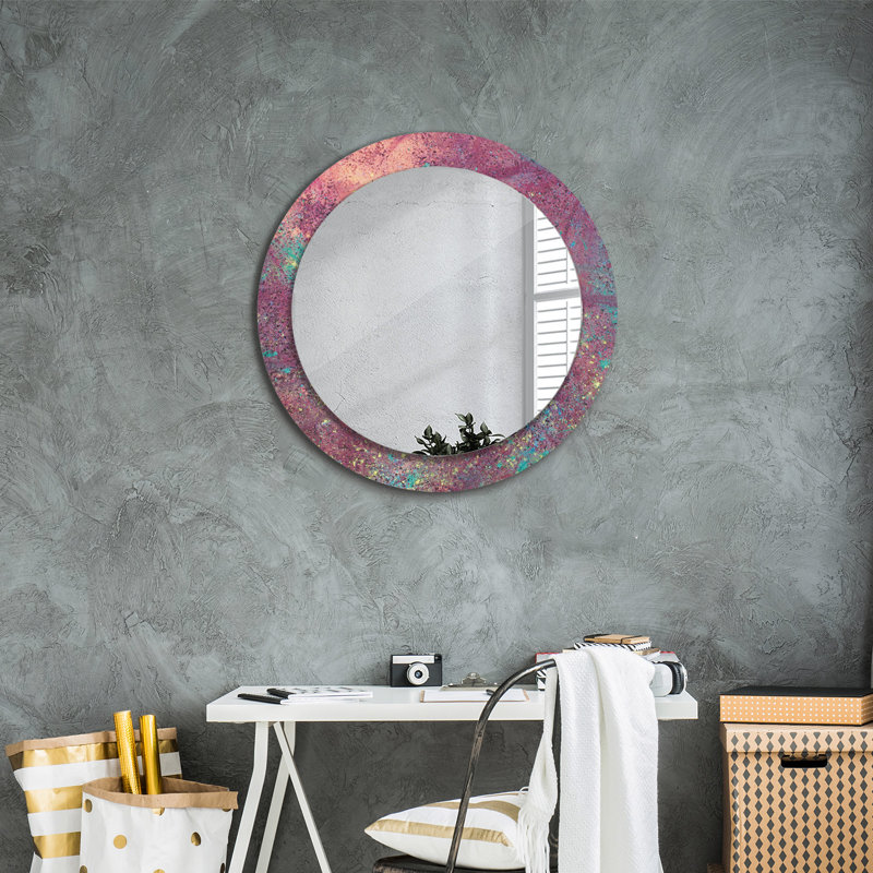 Huldar Glass Flat Wall Mirror, 70cm H x 70cm W
