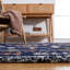 Tapis bleu marine / orange / blanc Baston Southwestern-830156141