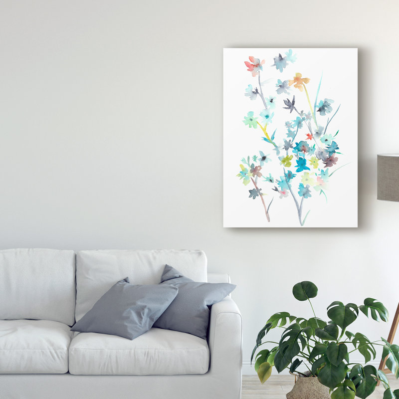 « spring soiree i », peinture sur toile tendue, H 19 po x l 14 po x P 2 po