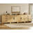 Eaton 4-Piece Modular Sideboard With Drawers & Doors, Farmhouse Storage Cabinet For Living Room, Dining Room, Or Hallway, Oak-352090911
