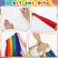 85 pouces de décorations de babillard arc-en-ciel 3D - Décoration murale de classe avec découpes au pinceau pour la rentrée scolaire