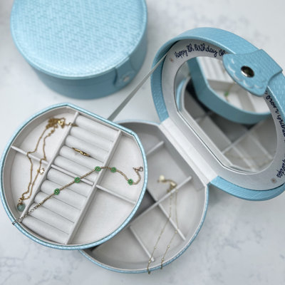 Faux Leather Jewelry Box