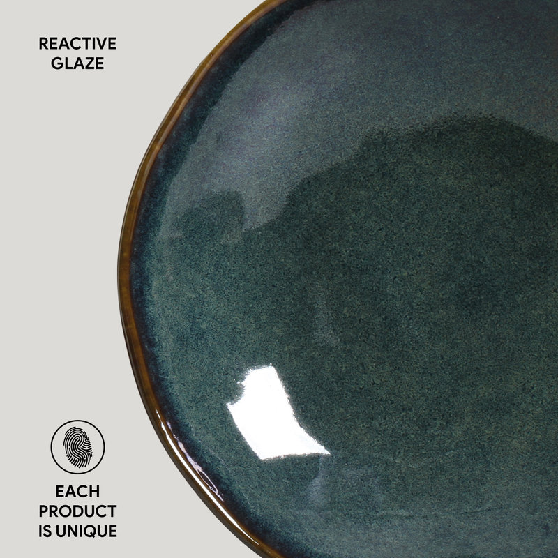 Cereal Bowl Leeara Stoneware 17.6 Oz, Oceano