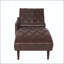 Chaise longue avec accoudoirs et coussins en bois massif-1729617065