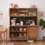 Armoire alimentaire scandinave en bois massif une pièce