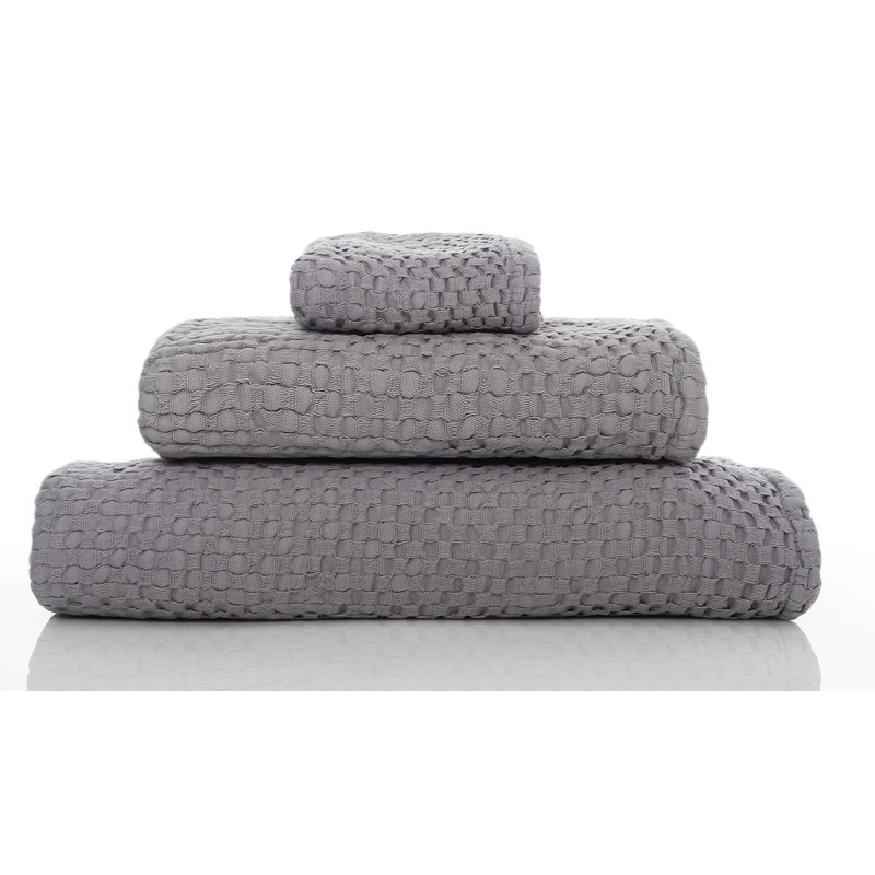 Wild Waffle Waffle Hand Towel, Anthracite