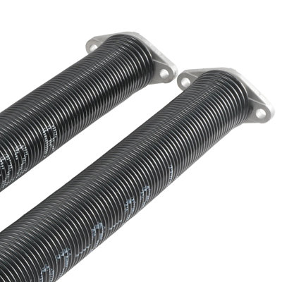 Ressorts de torsion de porte de garage, paire de 0,207 x 2 x 22 pouces, 16 000 cycles, ressorts de porte de garage avec barres d'enroulement antidérapantes, gants et clé de fixation, revêtement électrophorèse pour remplacement