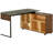 Techni Mobili L-Shape Corner Desk with Multiple Storage, Oak