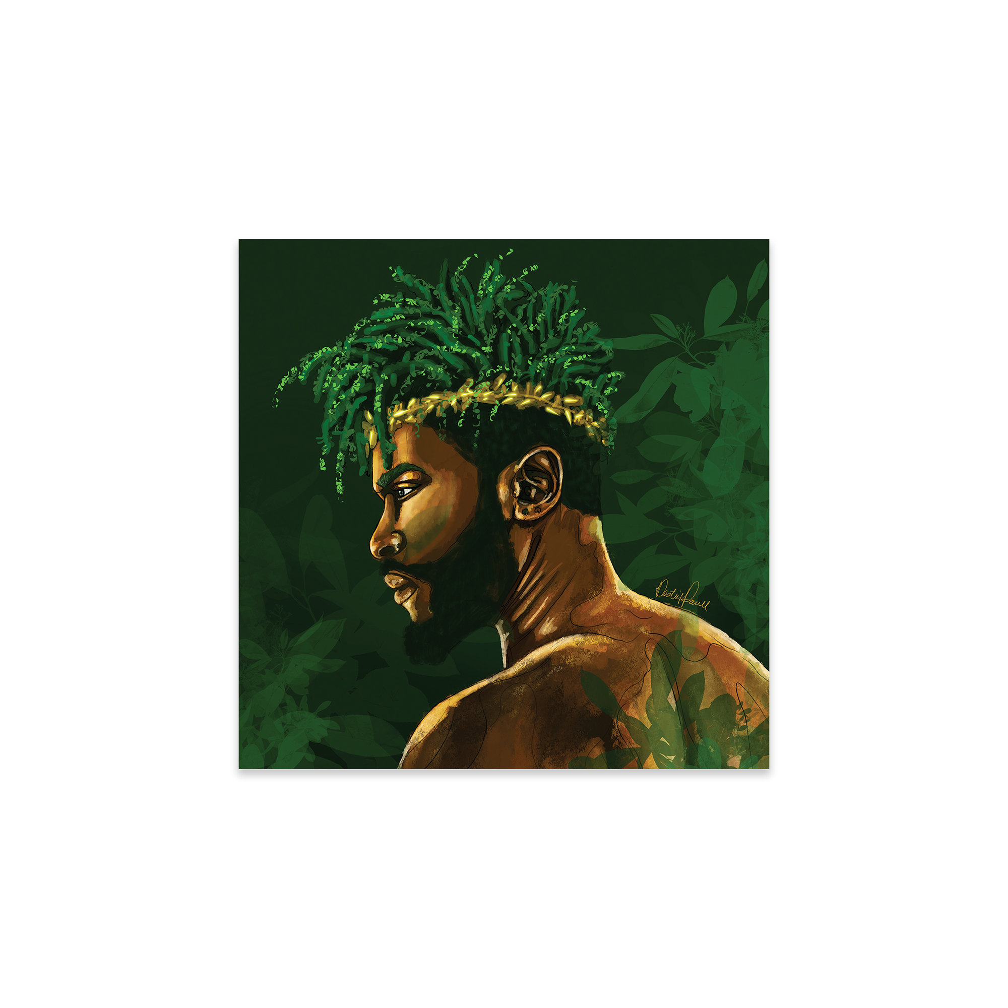 Red Barrel Studio® Octopus Blue On Glass by Poetically Illustrated