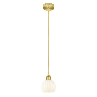 Luminaire suspendu 12 po Edison White Venetian
