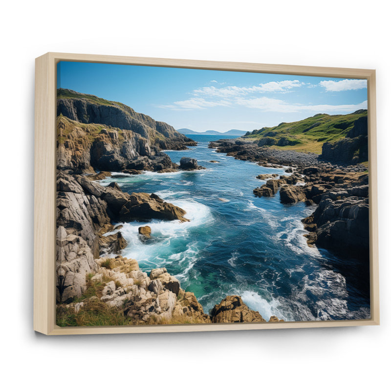 Canada Terre-Neuve Canada - impression sur toile, Cadre naturel flottant, H 12 po x l 20 po x P 1 po