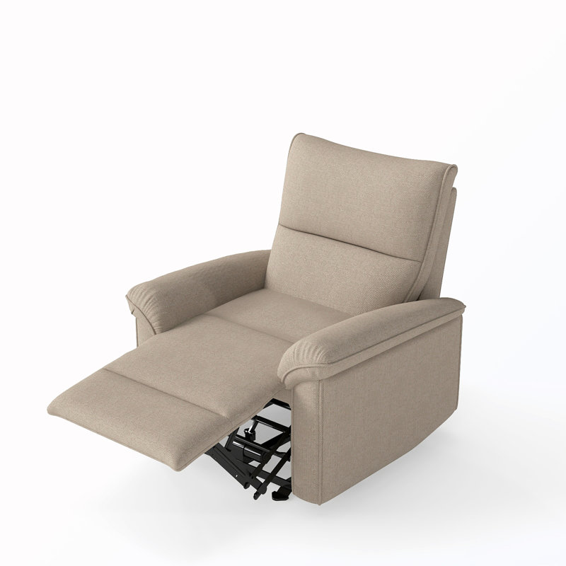 Fauteuil inclinable électrique avec port USB, Velours brun