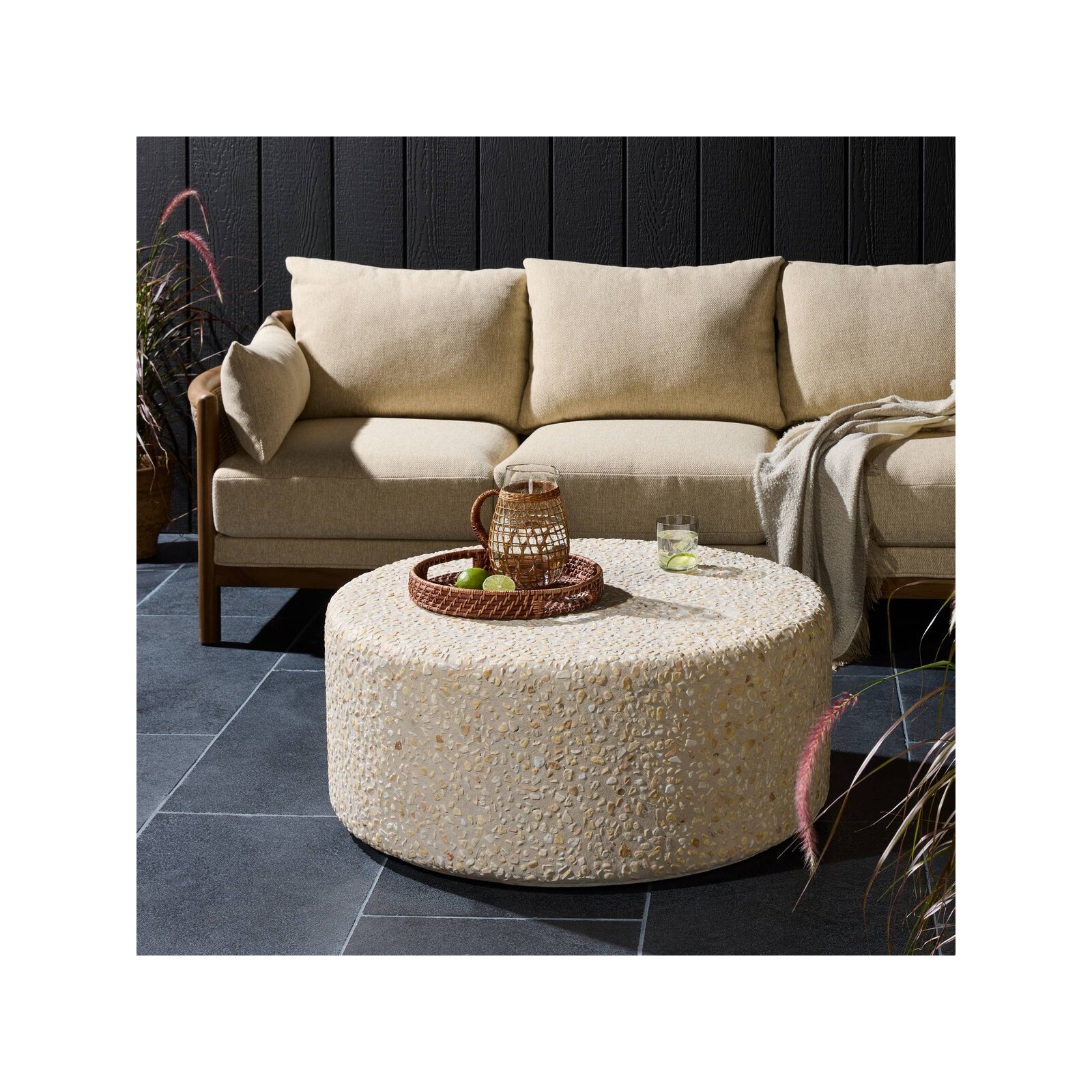 Orlan 35.5'' Stone Outdoor Coffee Table