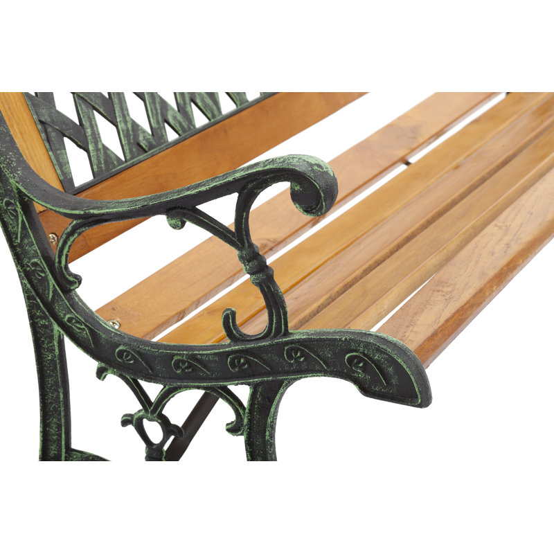 Manufactured Wood/Metal Outdoor Bench