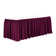 Ultimate Textile 7 Ft. Shirred Pleat Polyester Table Skirt - 42" Bar Height, Cobalt Blue