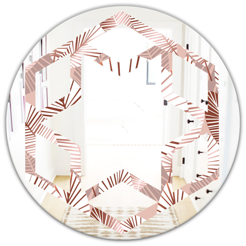Miroir mural Hexagon Star IV, H 23,6 po x l 23,6 po