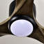 Ventilateur de plafond encastré de 52 po à pales en bois massif avec lumière avec télécommande, moteur réversible silencieux, 6 vitesses, pour salon de patio, chambre à coucher, intérieur-153212378-153212376