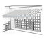 Tissu de remplacement pour auvent rétractable ALEKO-431946118-424078521