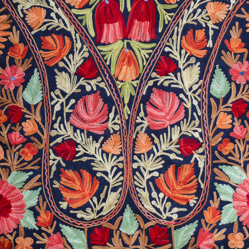 Detail Handmade Pashmina Shawl by Intek1 - Wrapped Canvas Print, 122cm H x 122cm W x 3.8cm D