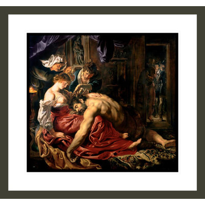 «Samson and Delilah» par Peter Paul Rubens, impression giclée encadrée