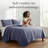 Southshore Fine Linens Southshore Essentials Quilt Set in Denim, Double-Brushed Microfiber Oversized Embroidered Lightweight Quilt with 2 Standard Pillow Shams, Full / Queen-904493351-879213757