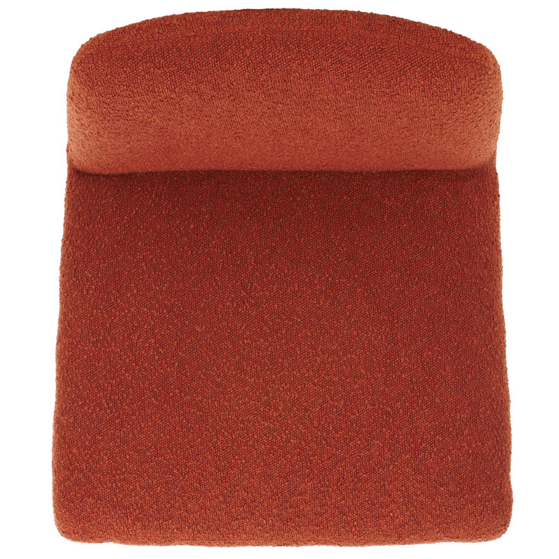 Derrick Upholstered Dining Chair, Rust Orange