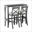 Ensemble de salle à manger de style campagnard, hauteur bar rectangulaire de 122 cm (48 pouces), avec 2 chaises, design gain de place pour les petites cuisines-1487630618-1487630623
