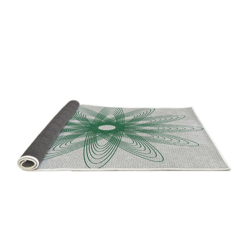 Tapis de zone verte à motif, Rond 6 pi