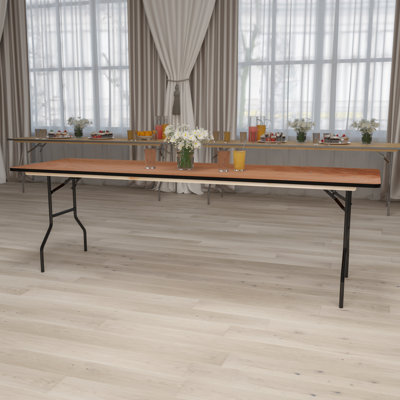 Wofford Rectangular Wooden Folding Training and Event Table