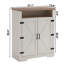Armoire décorative, armoire de rangement pour chaussures à 6 niveaux, armoire de rangement pour chaussures Farmhouse avec tablette réglable